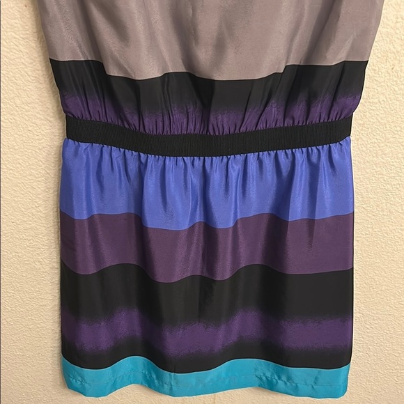 LOFT Black and Blue Sleeveless Sundress Mini Size Small - Picture 4 of 5